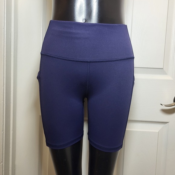 Fabletics Pants - Fabletics Women's High Waisted On-The-Go 6" Navy Blue Size Small-Brand New!